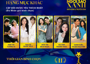 Chính thức lộ diện 10 ‘Cặp đôi được yêu thích nhất’ tiến vào vòng bình chọn tại Ngôi Sao Xanh 2024
