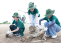 Dàn thí sinh Miss Earth Vietnam 2025 làm sạch biển
