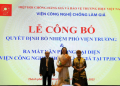 ThS Nguyễn Hoàng Tiến giữ chức vụ Phó Viện trưởng Viện Công nghệ Chống làm giả