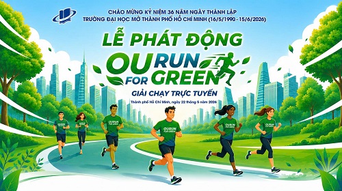 Trường Đại học Mở TP HCM phát động Giải chạy trực tuyến “OU Run for Green” năm 2026